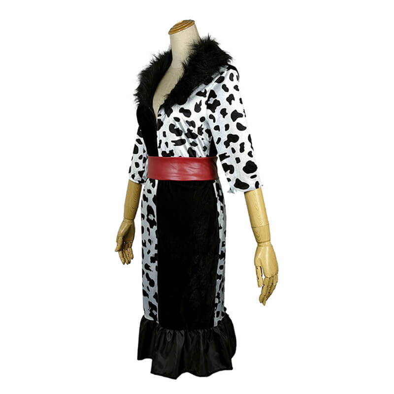 Halloween Cosplay Black and White Dress for Women