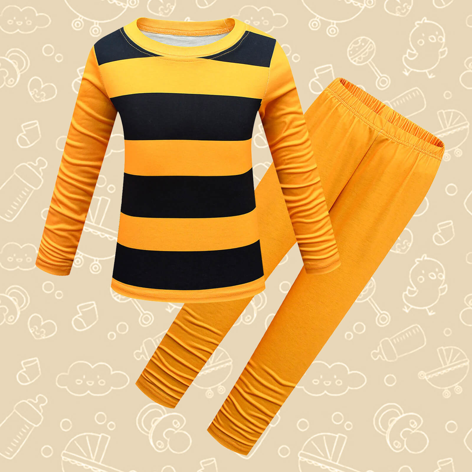 Kids Cry Babies Outfits Boys and Grils Tops Pants Full Set