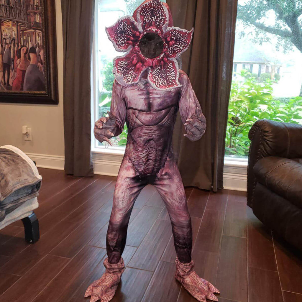 Demogorgon Costume Stranger Monster Halloween Cosplay Outfit For Kids and Adult