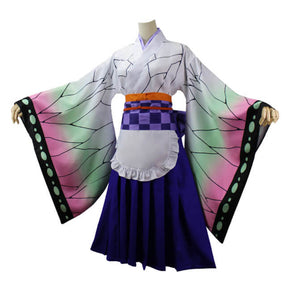 Kids Adult Nezuko Cosplay Full Set Shinobu Mitsuri Kanao Kimono Suit Halloween Costume