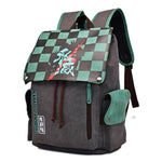 High Quality Tanjiro Canvas Backpack Nezuko Zenitsu Giyu Schoolbag Laptops Back Pack Large Capacity Travel Bag