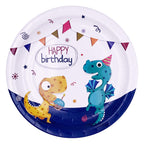 Dinosaur Birthday Party Tableware Set Disposable Dinner Dessert Plates Napkins Tablecloth and Cups