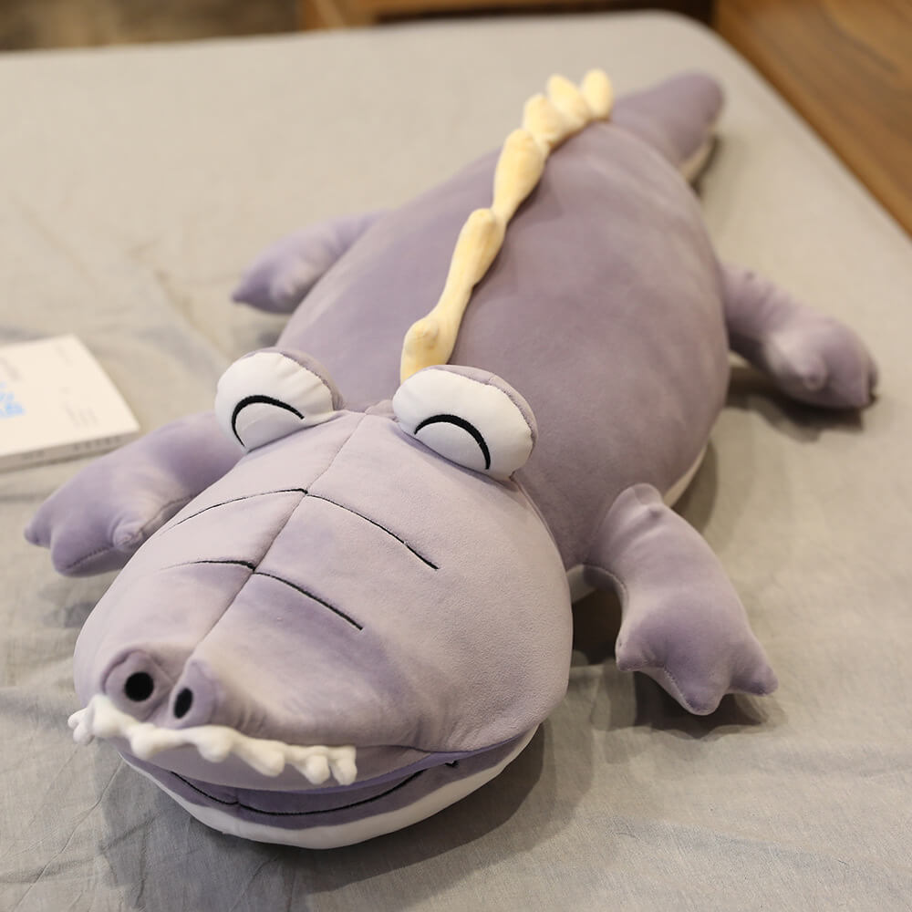 Giant 2-in-1 Alligator/Dinosaur Plush Toy Animal Stuffed Pillow Cute Soft Cartoon Dino Doll Toy
