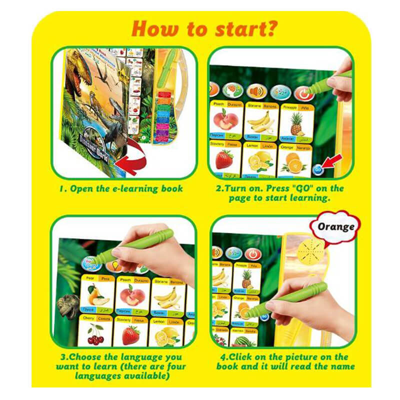 Interactive Dinosaur Sound Book with Realistic Dinosaur Roars Gift for Little Dino Lovers