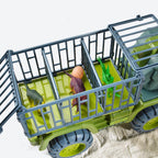 Kids Dinosaur Transport Car Carrier Truck with 3 Dino Toys Friction Powered Dinosaur Set for Boys Girls