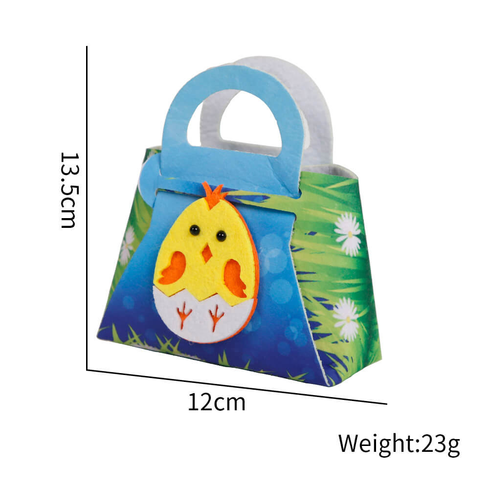 Easter Treat Boxes Felt Goodie Boxes for Easter Theme Party Bunny Eggs Easter Basket