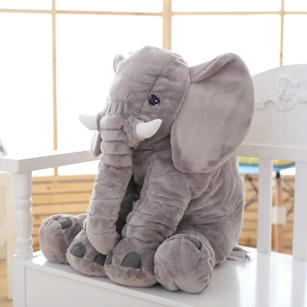 Lovely Elephant Plush Toy Stuffed Animal Doll Baby Kids Pillow for Sleeping