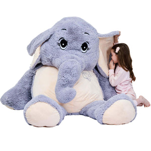 Big Elephant Stuffed Animal Soft Plush Toy Gifts for Baby Kids Boys Girls