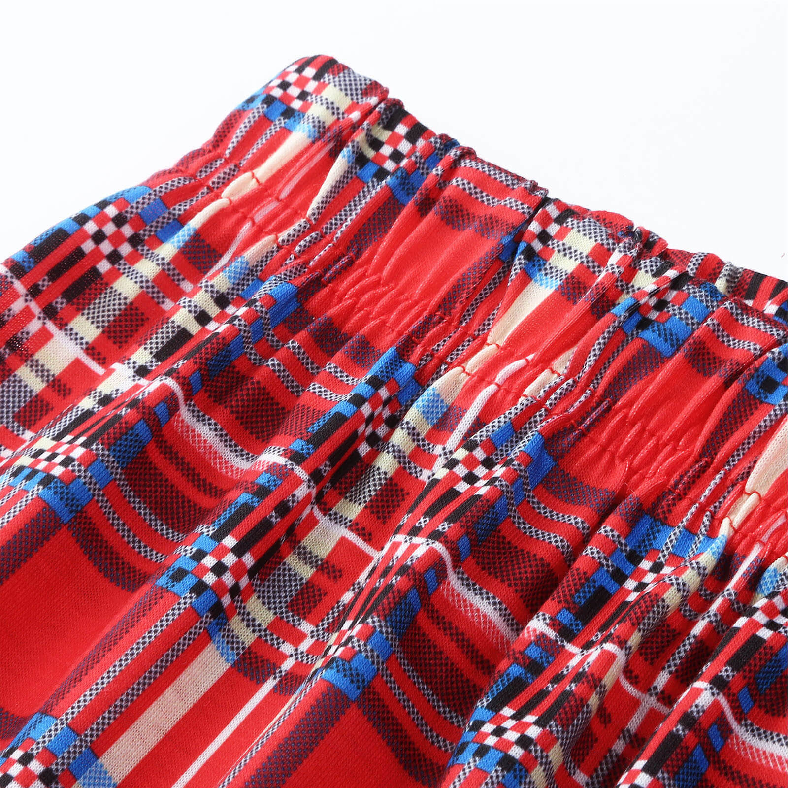 Family Christmas Pajamas Red Matching Sleepwear Holiday Pjs Set for Kids Adults