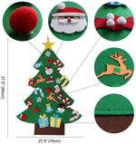 Felt Christmas Tree DIY Christmas Ornaments Door Wall Hanging Decorations 2022