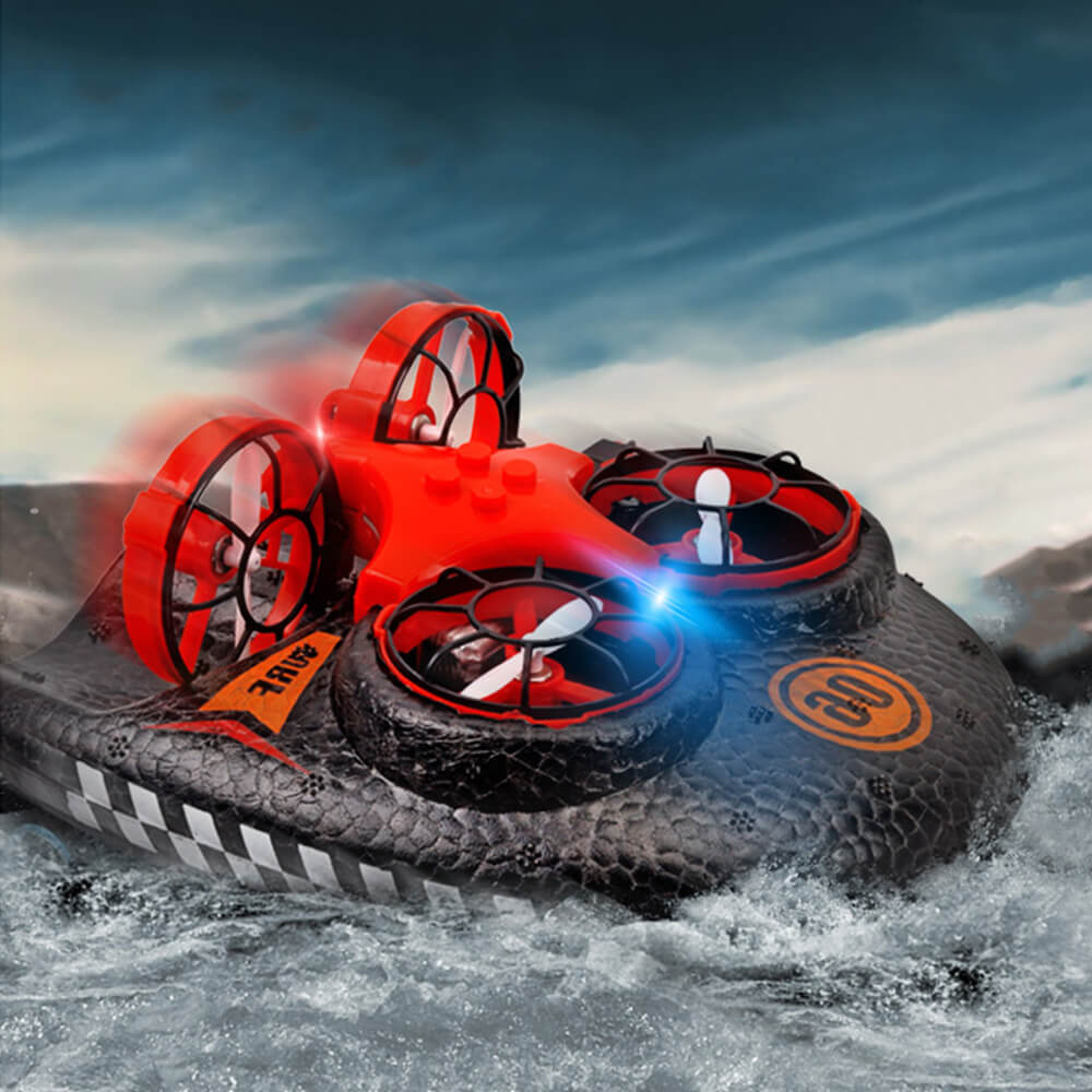 Mini RC Drone Boat Car 3in1 Remote Control Aircraft Speedboat