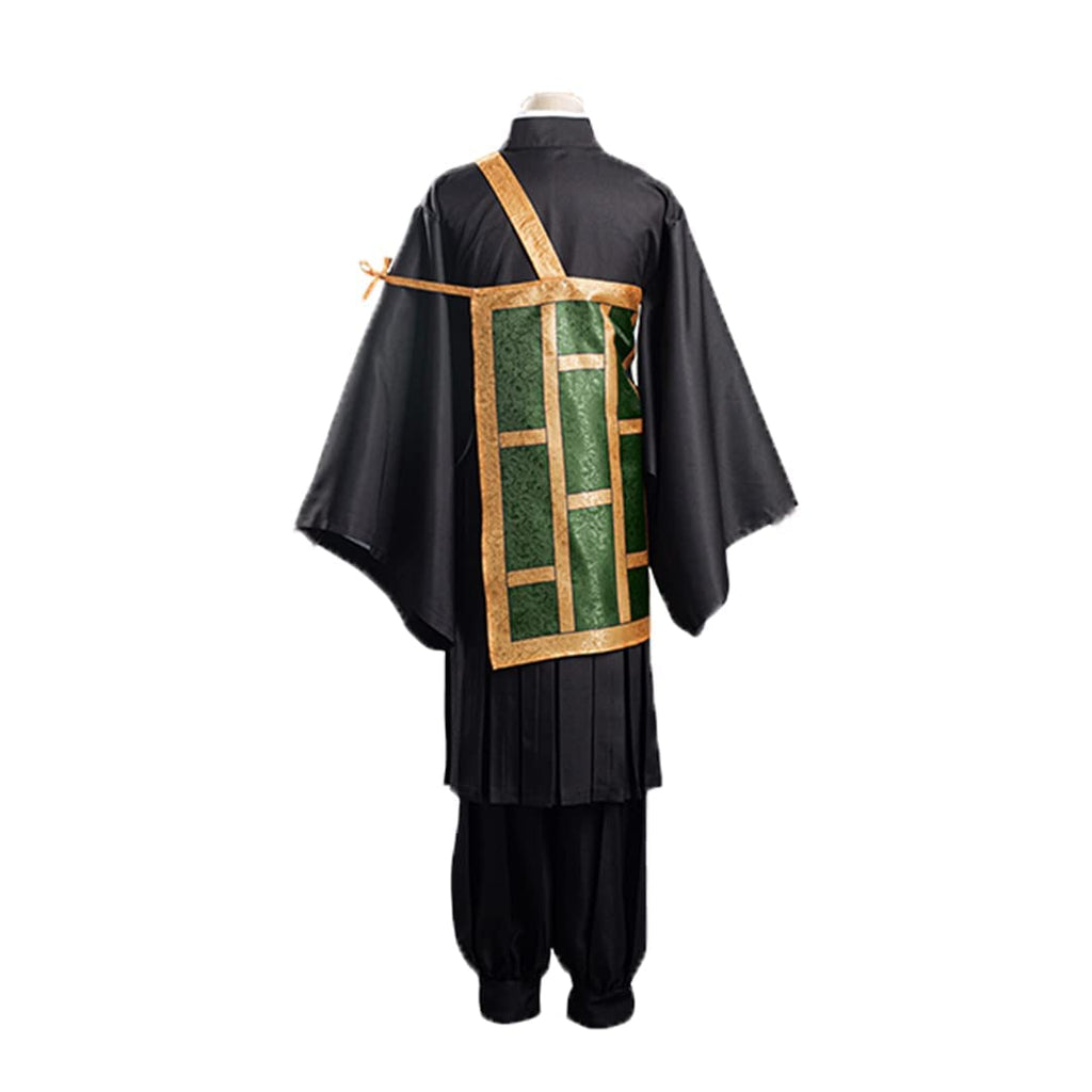 Adult Suguru Costume Black Kimono Pants and Cassock Full Set for Cosplay Party