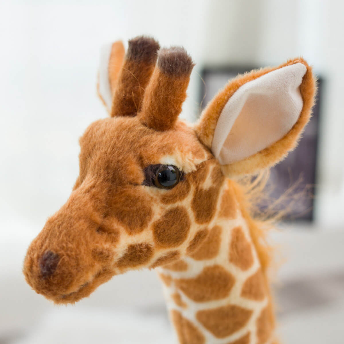 55inch/140cm Giraffe Plush Toys Giant Lifelike Animal Cute Soft Stuffed Dolls for Kids Adult Gift