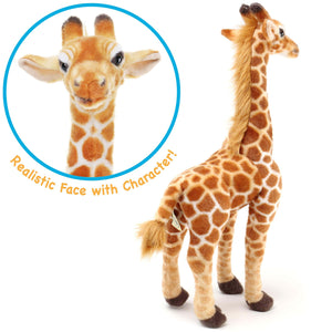 55inch/140cm Giraffe Plush Toys Giant Lifelike Animal Cute Soft Stuffed Dolls for Kids Adult Gift