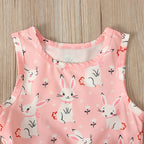 Girls Bunny Outfit Easter Rabbit Tutu Dress 4pcs Set Kids Fancy Easter Outfit with Accessories for Kids