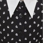 Girls Wednesday Addams Dress Wednesday Costume White Peter Pan Collar Wednesday Outfits and Wig