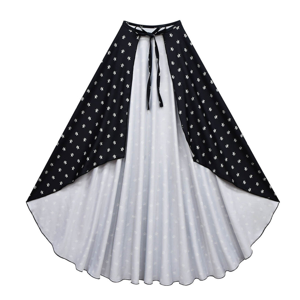 Wednesday Addams Dress Girls Wednesday Costume with Wig Gloves Bag for Cosplay