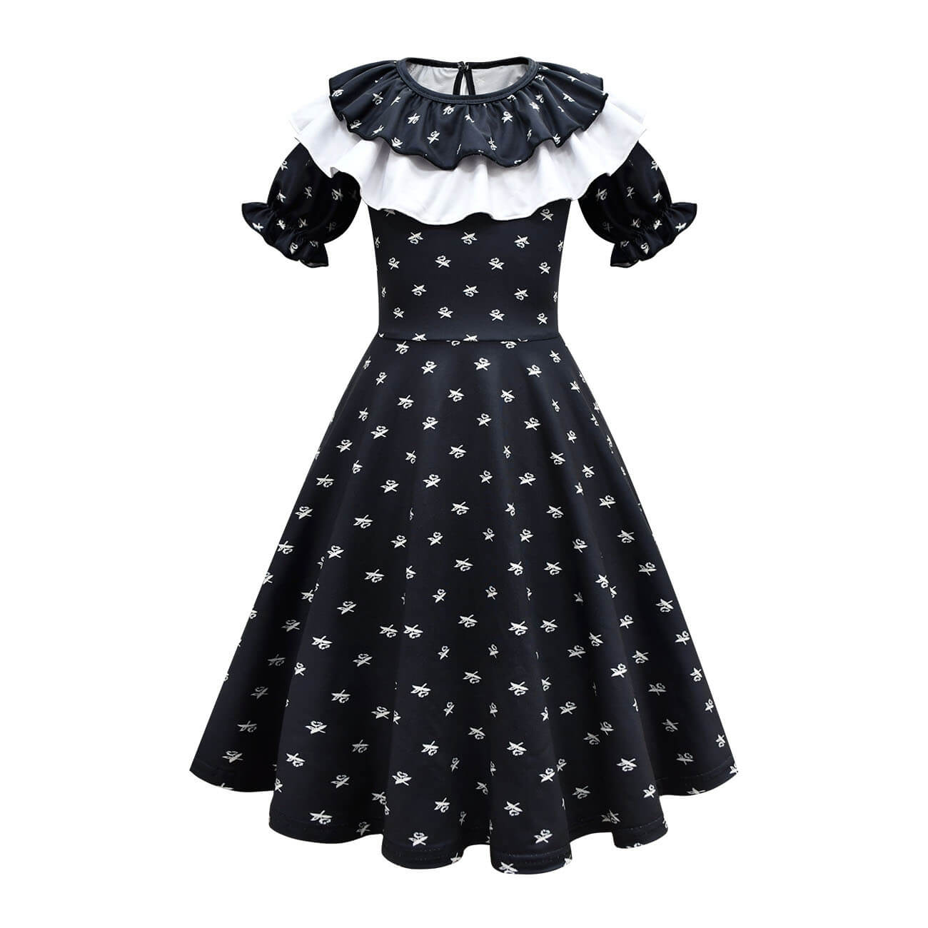 Wednesday Addams Dress Girls Wednesday Costume with Wig Gloves Bag for – Sun Baby Wednesday Addams Dress Girls Wednesday Costume with Wig Gloves Bag for – Sun Baby