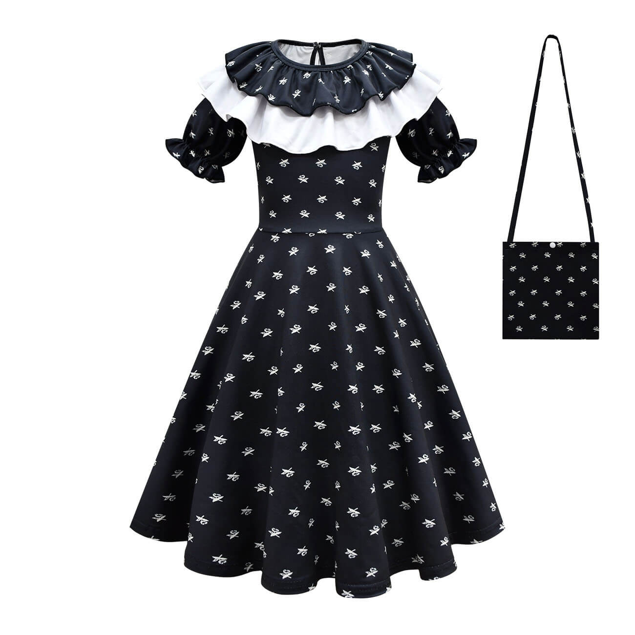 blue dress for baby girl Wednesday Addams Girl's Costume Medium