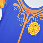 Little Girls Princess Cosplay Dress w/ Bag Kids Halloween Costume Party Dress Up