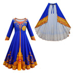 Princess High Quality Dress Halloween Costume Girls Dress and Cloak Pretend Play Outfit Set