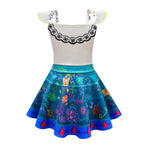 Kids Summer Off Shoulder Mirabel Dress with Bag for Age 2+