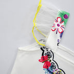 Kids Summer Off Shoulder Mirabel Dress with Bag for Age 2+