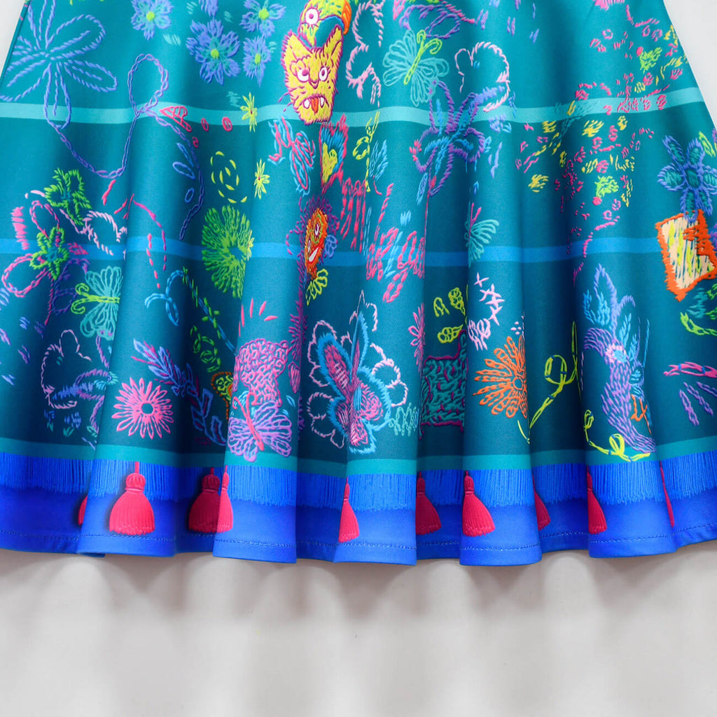 Kids Summer Off Shoulder Mirabel Dress with Bag for Age 2+