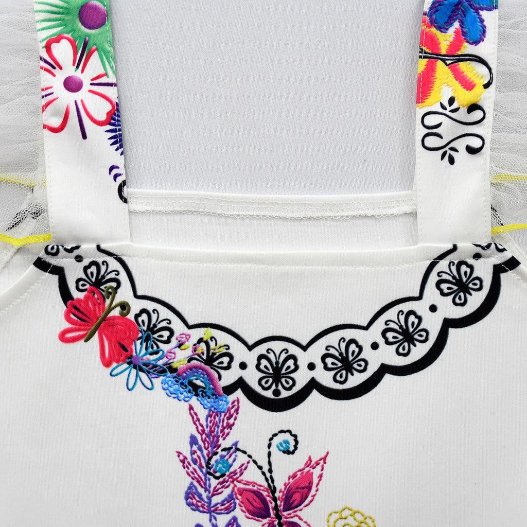 Kids Summer Off Shoulder Mirabel Dress with Bag for Age 2+