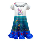 Short Sleeve Mirabel Dress with Bag Magic Family Madrigal Girls Summer Costumes