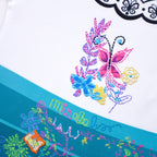 Short Sleeve Mirabel Dress with Bag Magic Family Madrigal Girls Summer Costumes