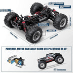 High Speed Remote Control  Racing 4WD Off Road Monster Trucks Climbing Vehicle for Kids Adults