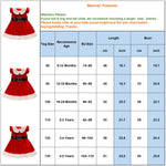 Infant Baby Grils Christmas Red Dress Kids Sleeveless Plush Lapel Collar Xmas Outfit