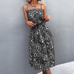 AVAILABLE IN 3 COLORS Allover Floral Print Button Front Cami Belted Dress