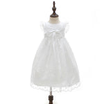 Christening Gown Baby Party Dress Baby Girl Dress and Bonnet