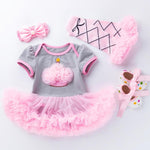 Flower Girl Tutu Dress for Toddler Baby Girl 1st Birthday Party Wedding Party 0-24M