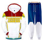 Kids Adult Hero Hooded Sweat Suit Unisex Hoodie Pants Full Set for Halloween Cosplay