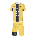 Kids Soccer Jerseys Yellow T-shirt and Shorts 2pcs Suit Sport Uniform Set for Boys and Girls