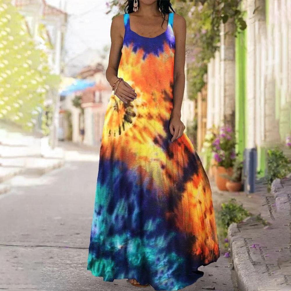 Butterfly & Floral Round Neck Wide Strap Cami Dress