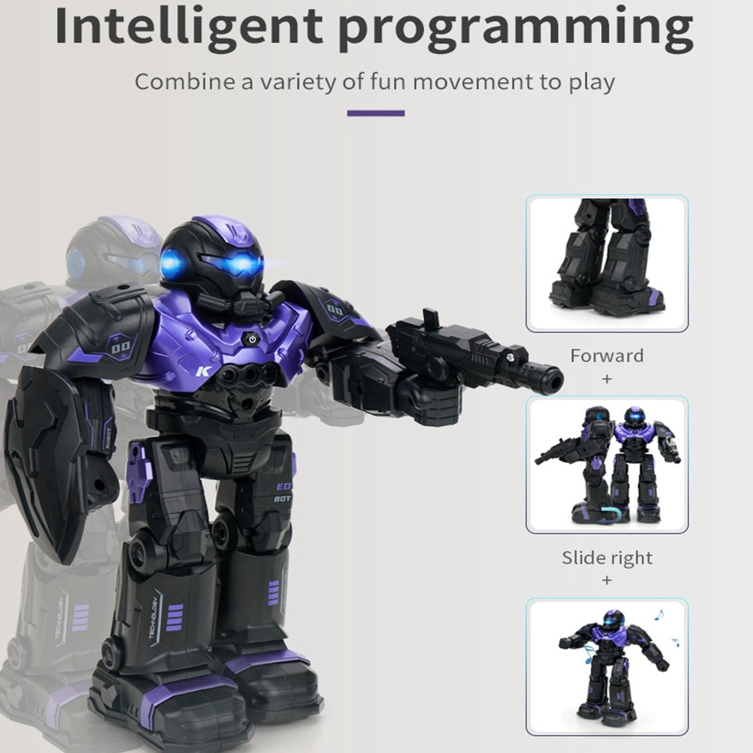 Remote Control Robot with Music Light Dancing Gesture Sensing RC Toys for Boys Girls Gift