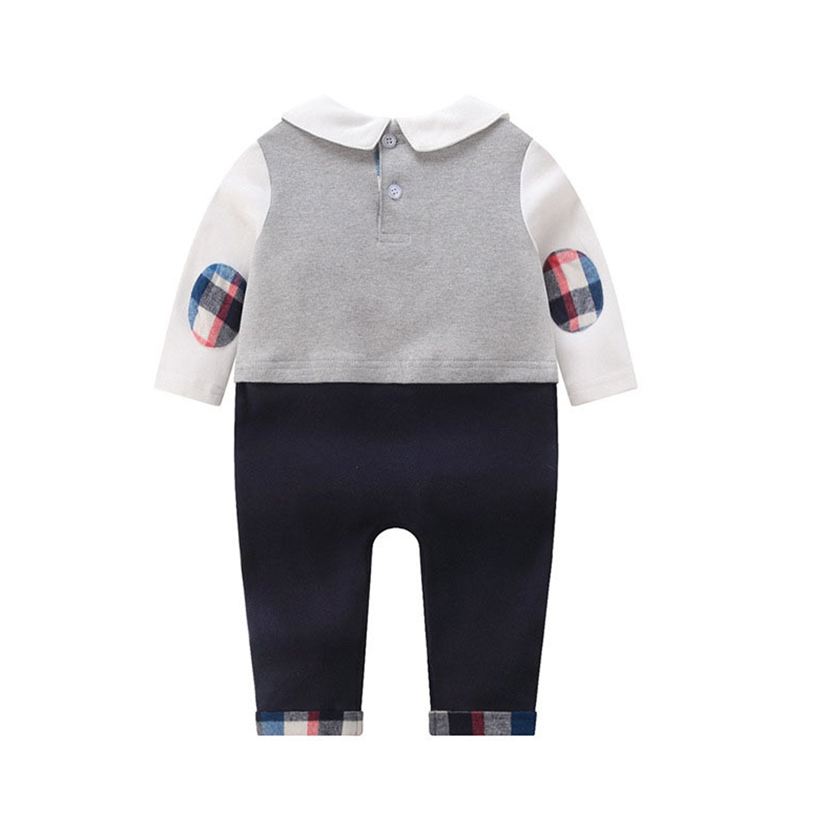 Newborn Infant Unisex Romper Baby Boys Girls Button Solid Bodysuit One Piece Jumpsuit