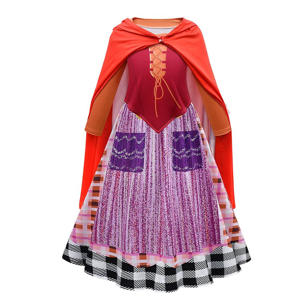 Mary Sanderson Costume Hocus Pocus Sanderson Sisters Cosplay Outfit Witch Suit for Halloween