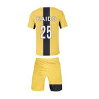 Kids Soccer Jerseys Yellow T-shirt and Shorts 2pcs Suit Sport Uniform Set for Boys and Girls