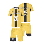 Kids Soccer Jerseys Yellow T-shirt and Shorts 2pcs Suit Sport Uniform Set for Boys and Girls