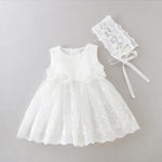 Infant Baby Girl Christening Gowns with Headband