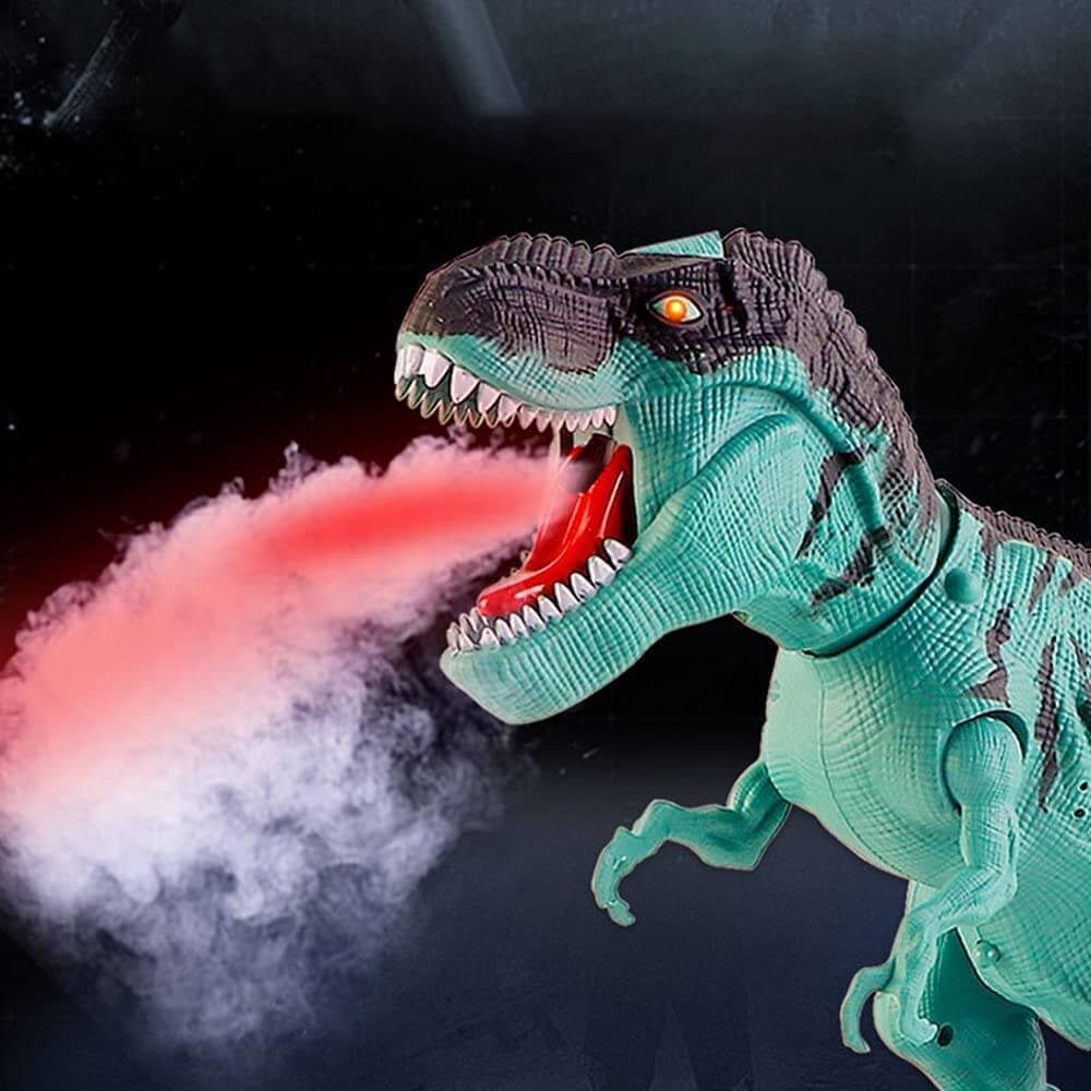 18in Dinosaur Toy Walking Spray Lay Eggs T-Rex With Light and Sound