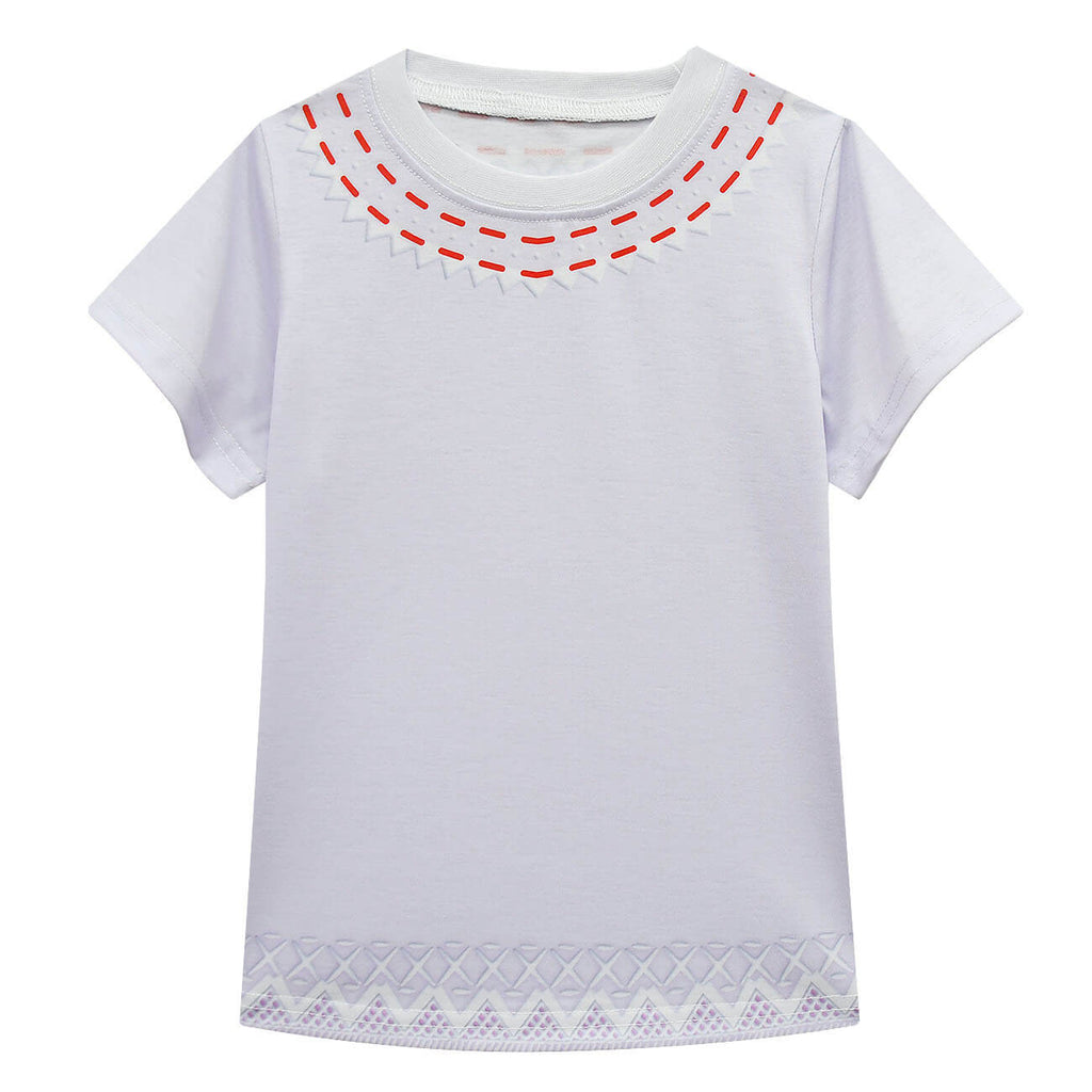 Girls Luisa Madrigal White T-shirt Blue Skirt Suit Party Carnival Hallowen Costume for Kids Age 2+