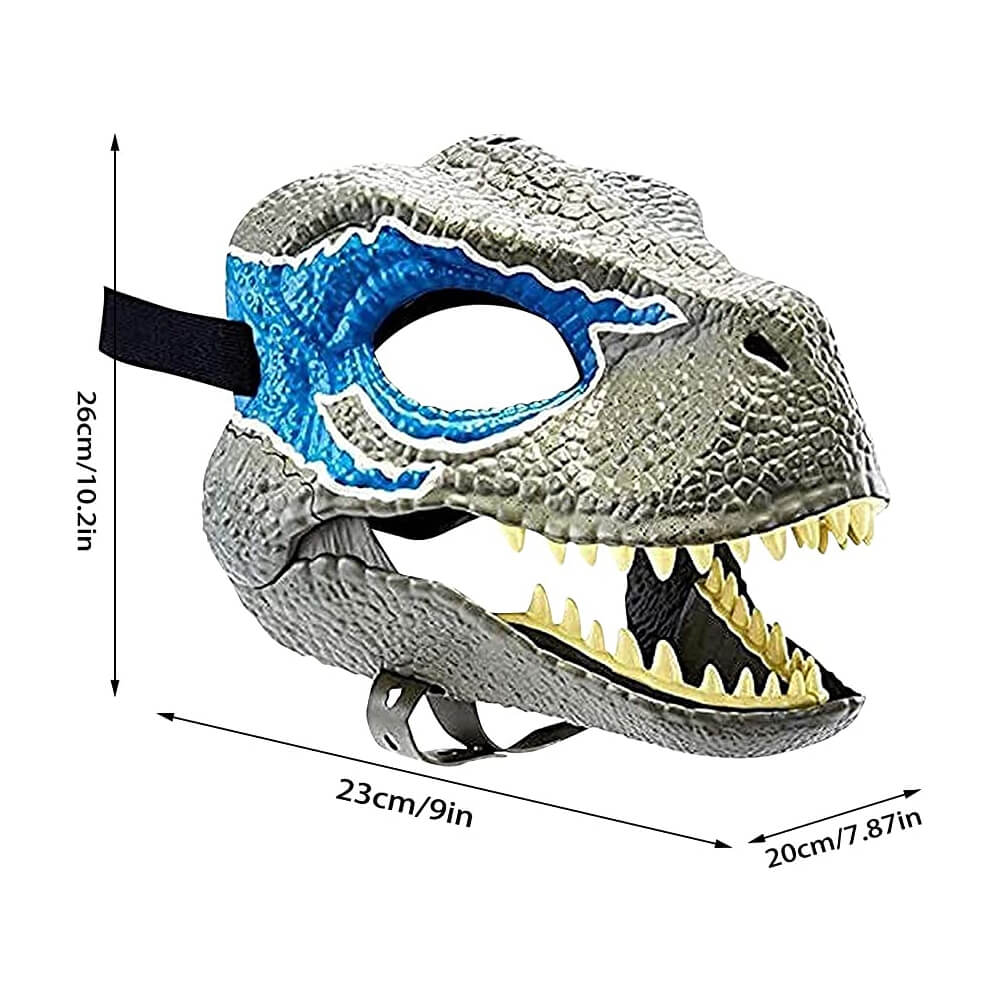 Kids Adult Dinosaur 3D Mask Breathable Latex Full Head Mask for Halloween Party Cosplay
