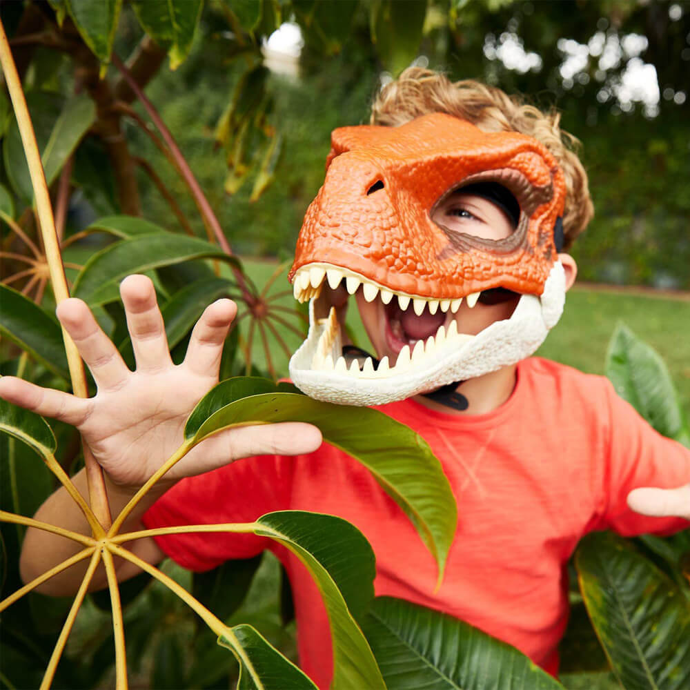 Kids Adult Dinosaur 3D Mask Breathable Latex Full Head Mask for Halloween Party Cosplay