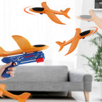 Airplane Launcher Toys 2 Flight Modes LED Foam Glider Kids Catapult Plane for Boys and Girls
